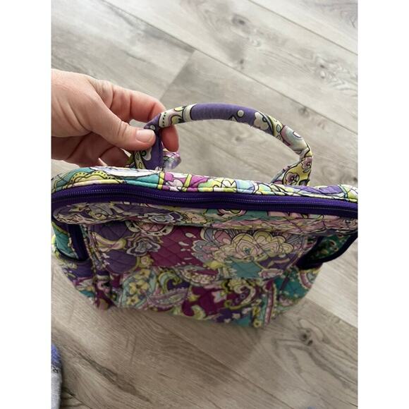 Vera Bradley Paisley Floral Quilted Backpack - Picture 8 of 13